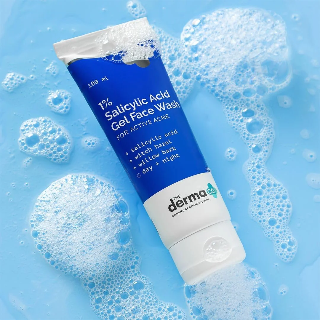 کیت ضد جوش The Derma Co | کیت روتین مراقبت از پوست | ژل شستشوی صورت حاوی 1% سالیسیلیک اسید + سرم حاوی 2% سالیسیلیک اسید + آکوا ژل ضد آفتاب حاوی 1% هیالورونیک اسید | محافظت طیف گسترده، Spf 50 Pa++++ مناسب آقایان و بانوان