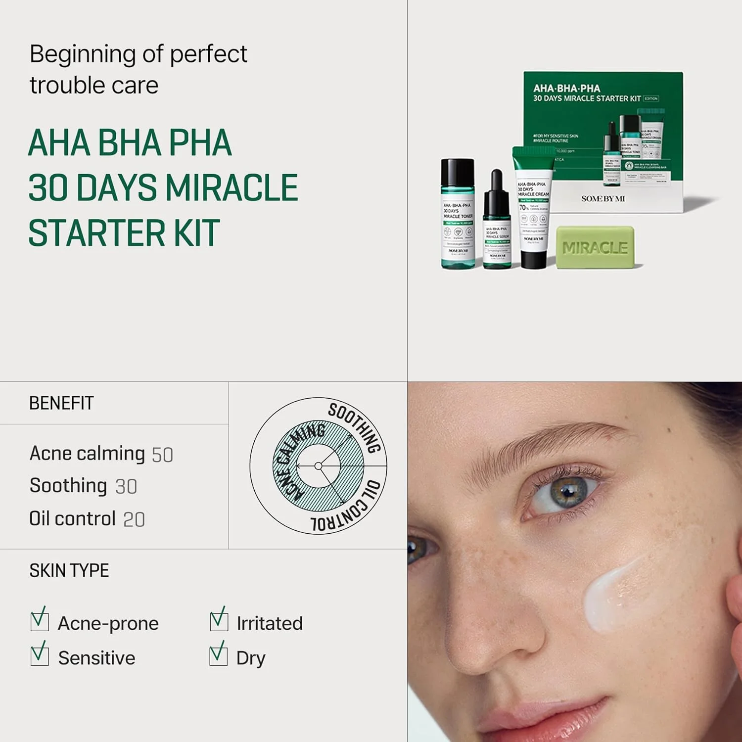 مجموعه شروع معجزه 30 روزه سام بای می شامل تونر 30 میلی لیتر + سرم 10 میلی لیتر + کرم 20 گرم + صابون پاک کننده 30 گرم | ست 4 عددی مسافرتی