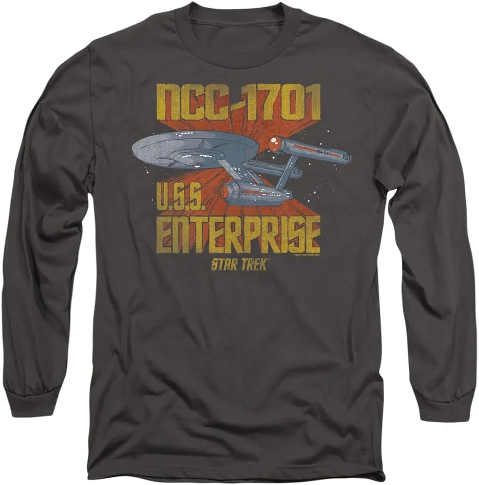 تی شرت آستین بلند مردانه طرح Star Trek Ncc1701