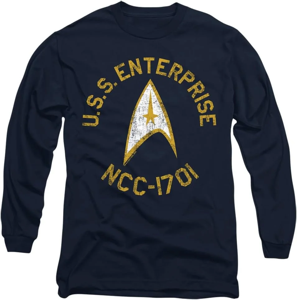تی شرت آستین بلند مردانه طرح Star Trek Collegiate