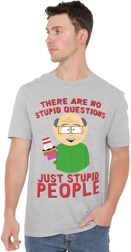 تی شرت унисекс South Park طرح "هیچ سوال احمقانه ای وجود ندارد"