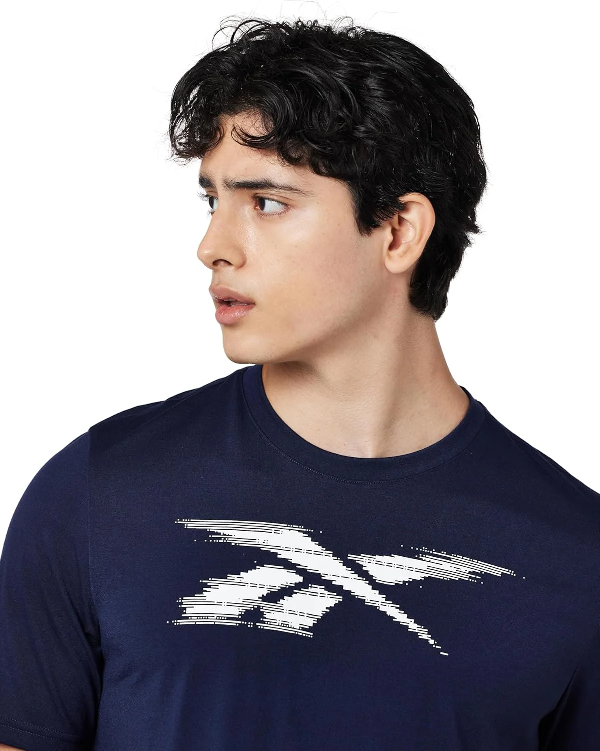 تی شرت گرافیکی مردانه ریباک مدل WESTY با فیت آسان - سرمه ای وکتور