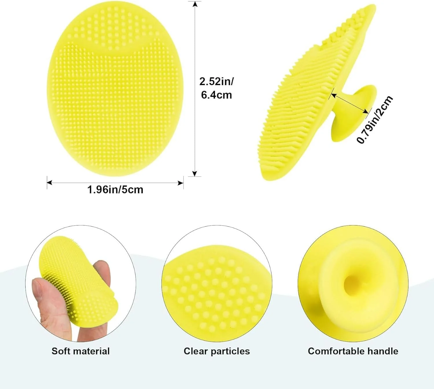 پد شستشوی صورت 4 عددی، برس پاک کننده صورت سیلیکونی نرم، لایه بردار صورت، پد منافذ جوش سرسیاه، برس شستشوی صورت برای پاکسازی عمیق مراقبت از پوست