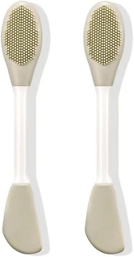 2 عدد برس پاک کننده صورت سیلیکونی، برس های مراقبت از پوست و ماسک صورت دو در یک برای پاکسازی منافذ