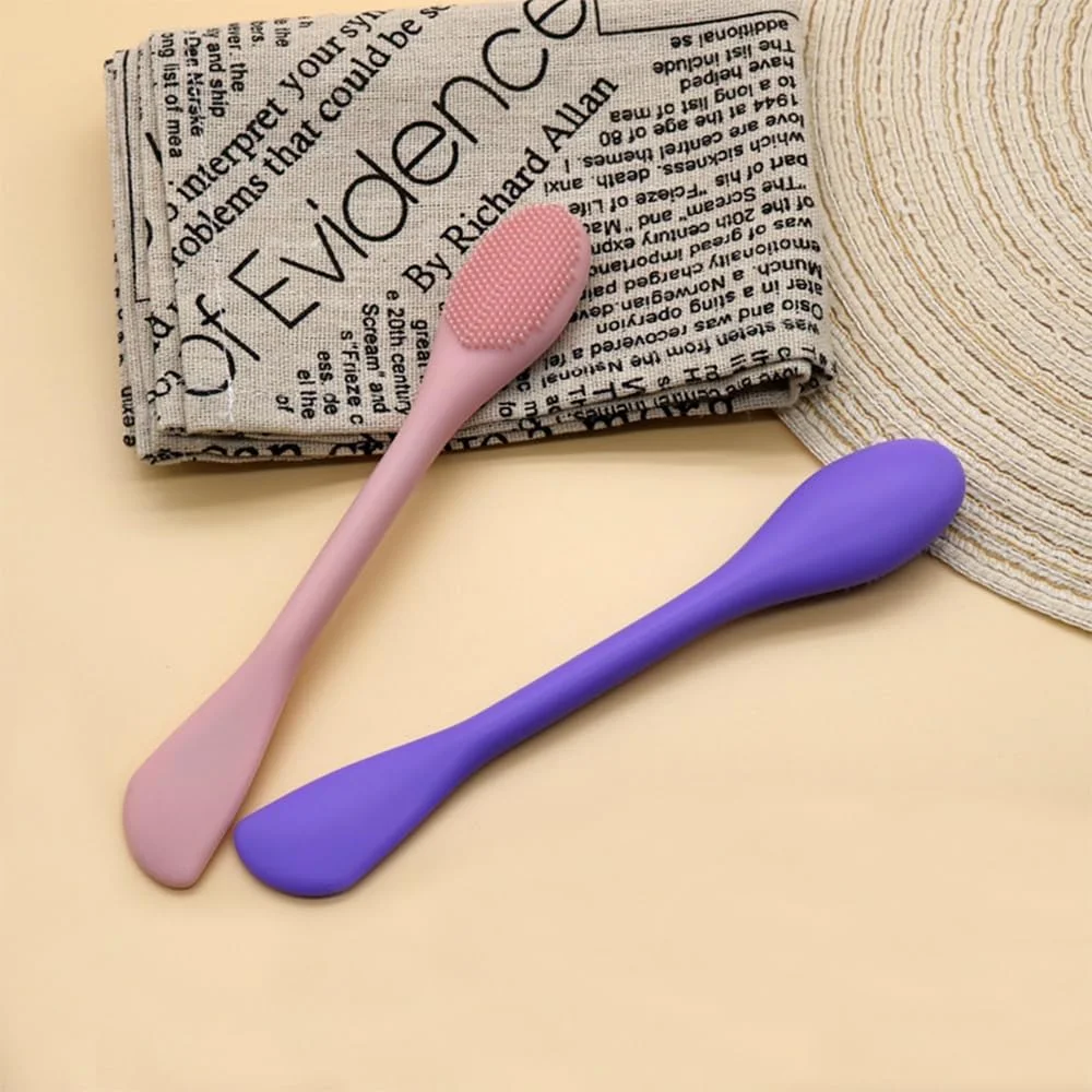 برس پاک کننده صورت، اسکرابر سیلیکونی، برس ماسک صورت، اسکرابر نرم سیلیکونی 2 در 1