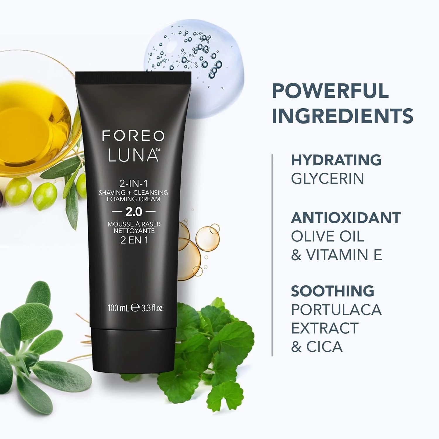 مجموعه انتخاب جنتلمن FOREO Luna 4 Men - برس پاک کننده صورت برای پوست و ریش + ژل اصلاح و پاک کننده صورت 2 در 1 Luna، 100 میلی لیتر - مراقبت از پوست سفت کننده مردانه - با برنامه - قابل شارژ USB