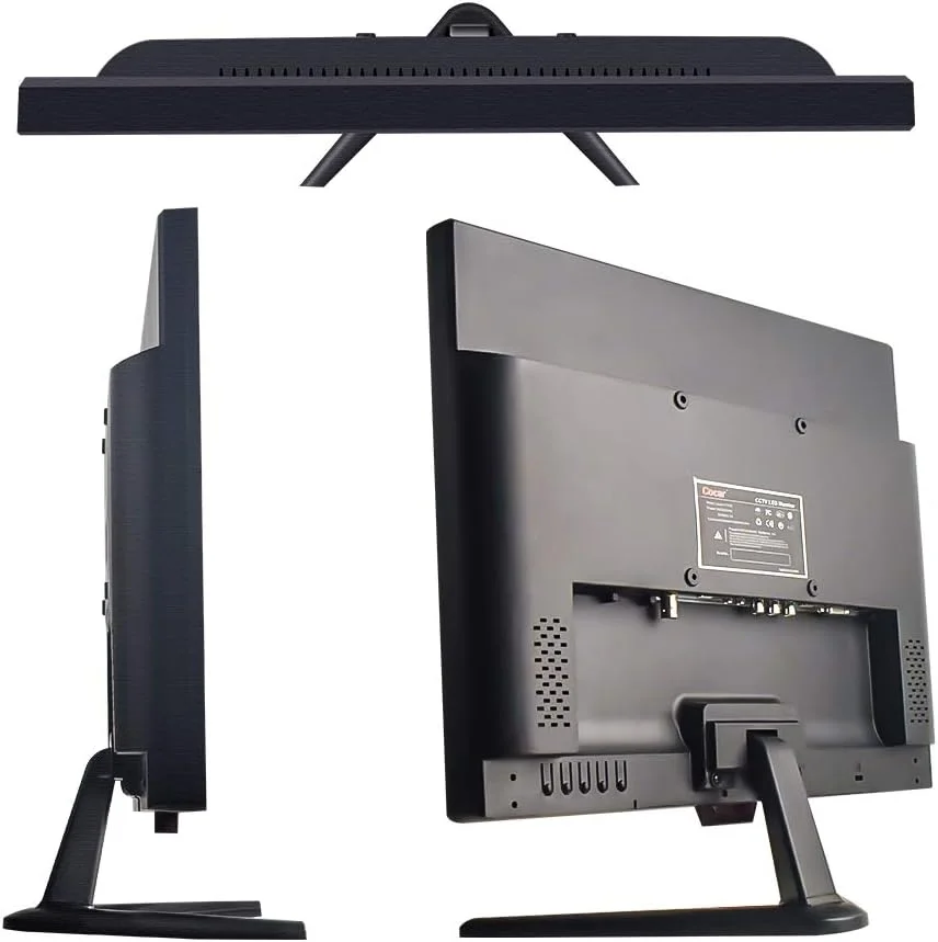 مانیتور ۱۵ اینچی مداربسته، صفحه نمایش LCD با ورودی های BNC VGA HDMI برای سیستم های امنیتی خانگی، دوربین مداربسته و STB، رزولوشن 1024x768، دارای بلندگوی داخلی و قابلیت نصب روی دیوار Vesa