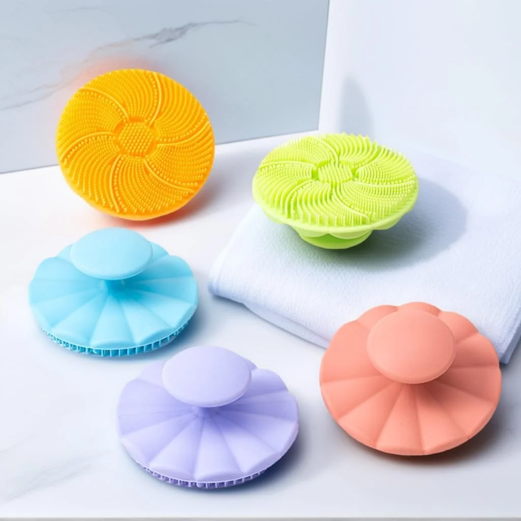 برس پاک کننده صورت سیلیکونی، اسکرابر نرم و ملایم لایه بردار و ماساژ صورت برای پاکسازی عمیق، ابزار زیبایی ضد آب