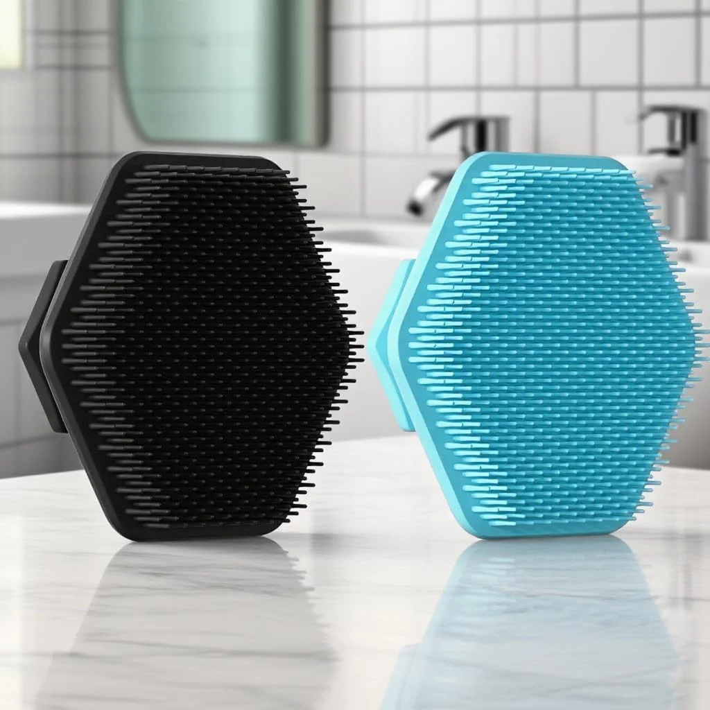 بسته 2 عددی اسکرابر سیلیکونی صورت برای آقایان و بانوان، برس های پاک کننده صورت