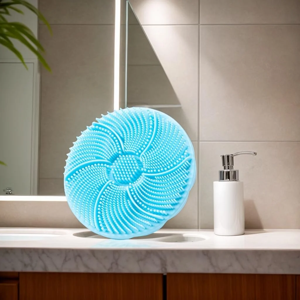 برس پاک کننده صورت سیلیکونی، اسکرابر نرم و ملایم لایه بردار و ماساژ صورت برای پاکسازی عمیق، ابزار زیبایی ضد آب