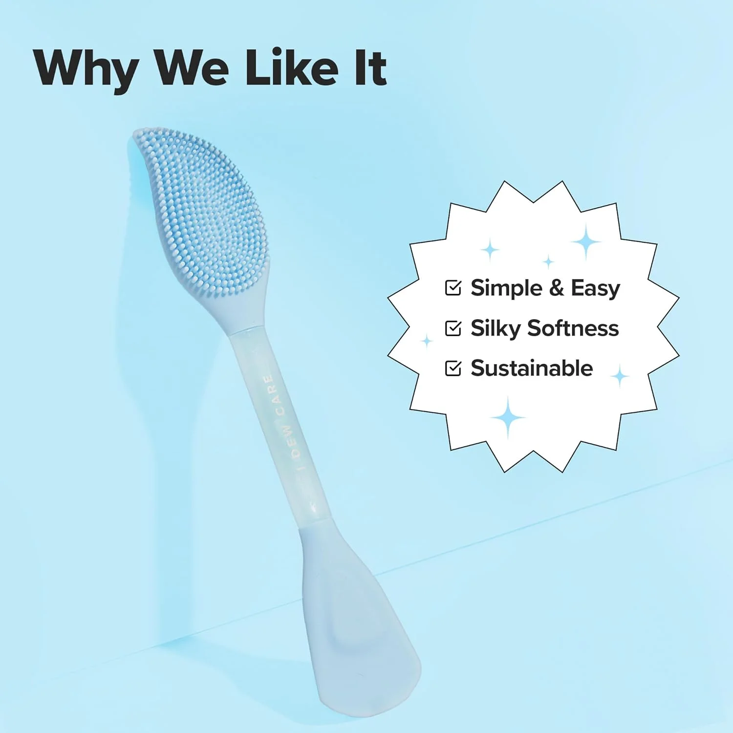 اپلیکاتور چند منظوره مراقبت از پوست آی دو کر - براش ماسک سیلیکونی سفت کننده و پاک کننده 2 در 1 | ابزار صورت بهداشتی، نرم و ابریشمی، شستشوی آسان، پایدار، پوست شیشه ای، کاردک ژله ای