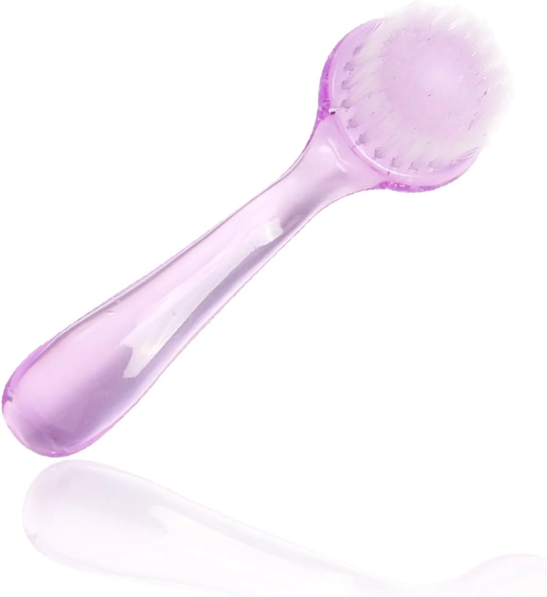 برس پاک کننده صورت - پاکسازی عمیق، لایه برداری ملایم، ماساژ، مناسب سفر، چند منظوره (بنفش)