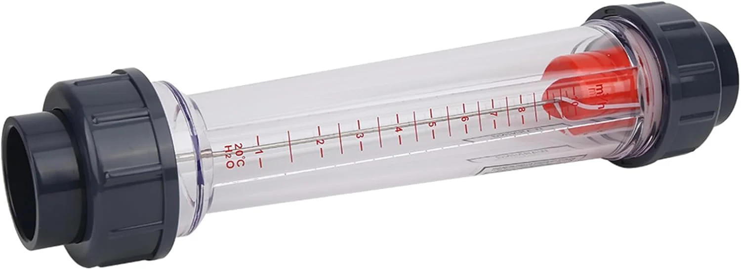فلومتر مایع لوله پلاستیکی LZS-40 (D)، فلومتر آب با دقت بالا، محدوده 1-10 متر مکعب در ساعت، ابزار اندازه گیری مایع پلاستیکی ABS