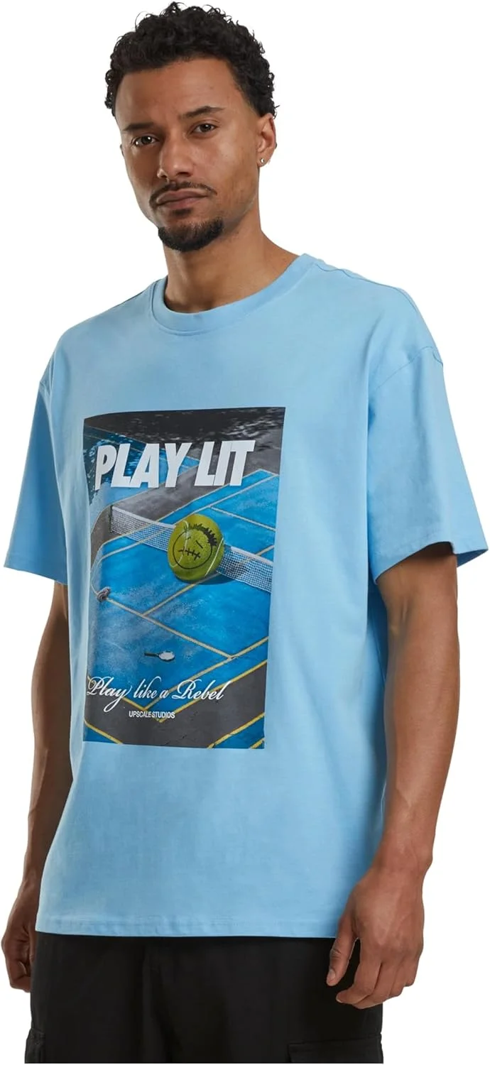 تی شرت سنگین سایز بزرگ مردانه Mister Tee مدل Mt3119-playlit (تک)
