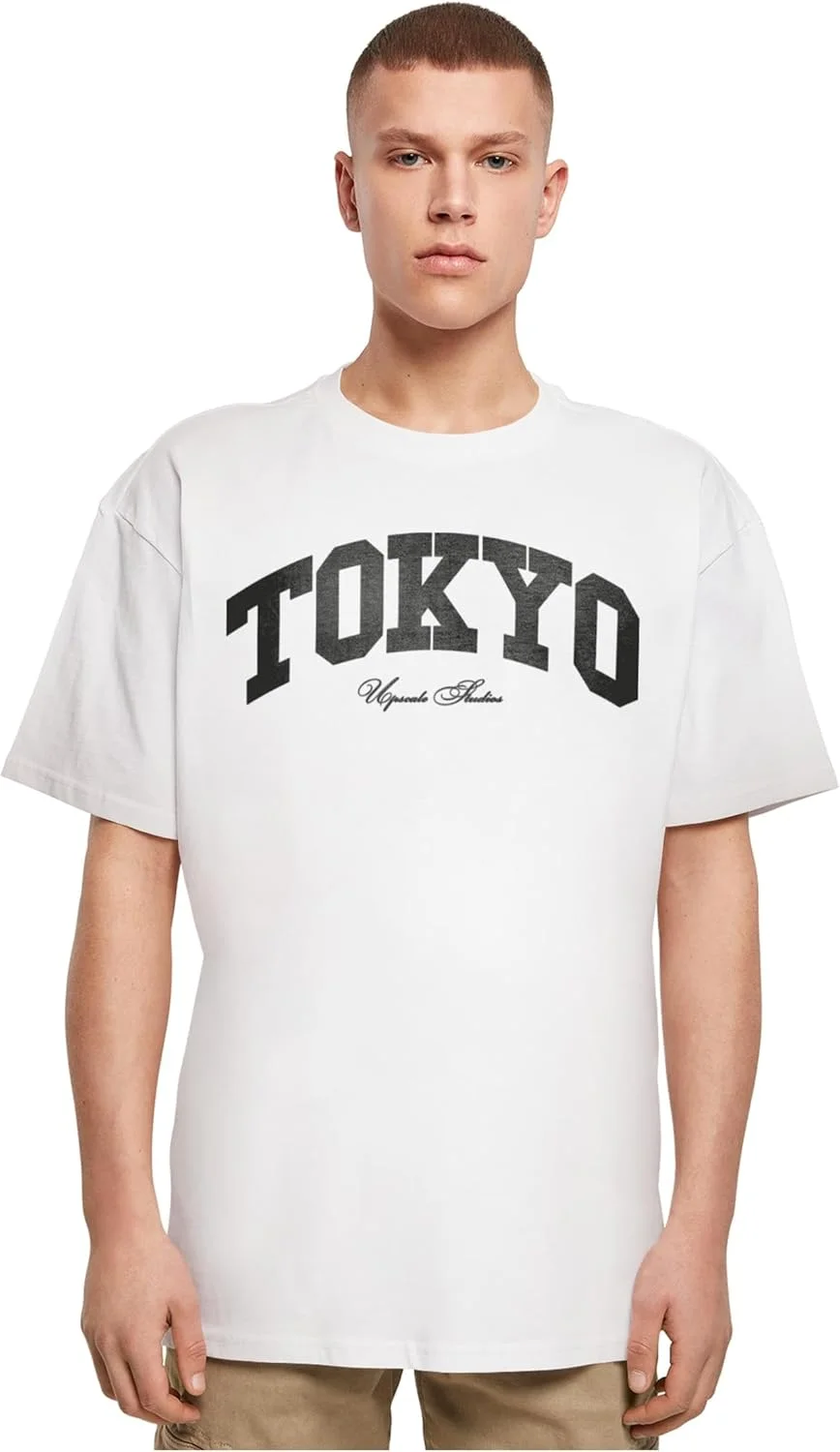 تی شرت مردانه Mister Tee Mt2816 - تی شرت بزرگ سایز Tokyo College (تک بسته)