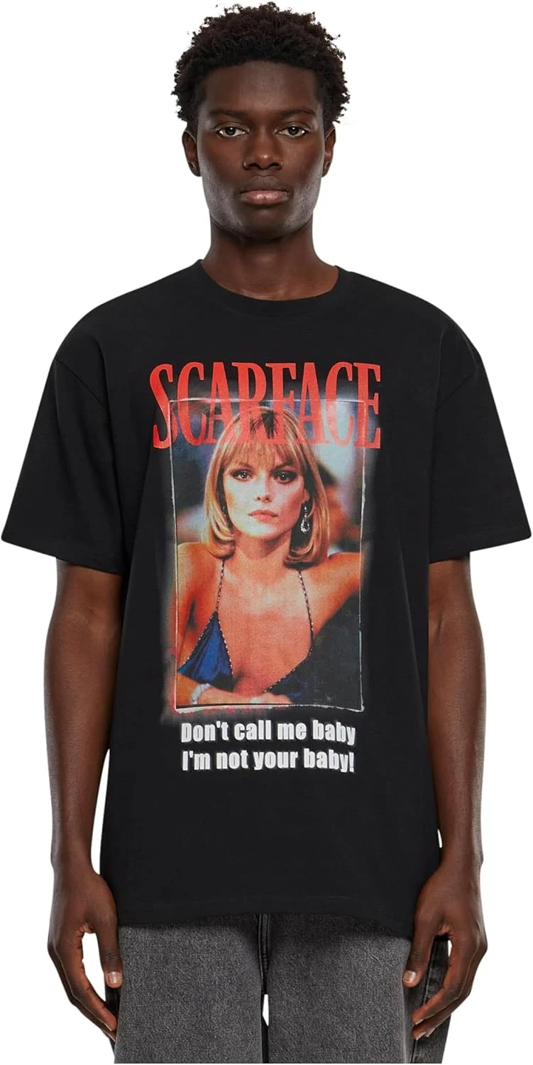 تی شرت سنگین و بزرگ مردانه Mister Tee مدل Mt3004-scarface Don't Call Me Baby (تک عددی)
