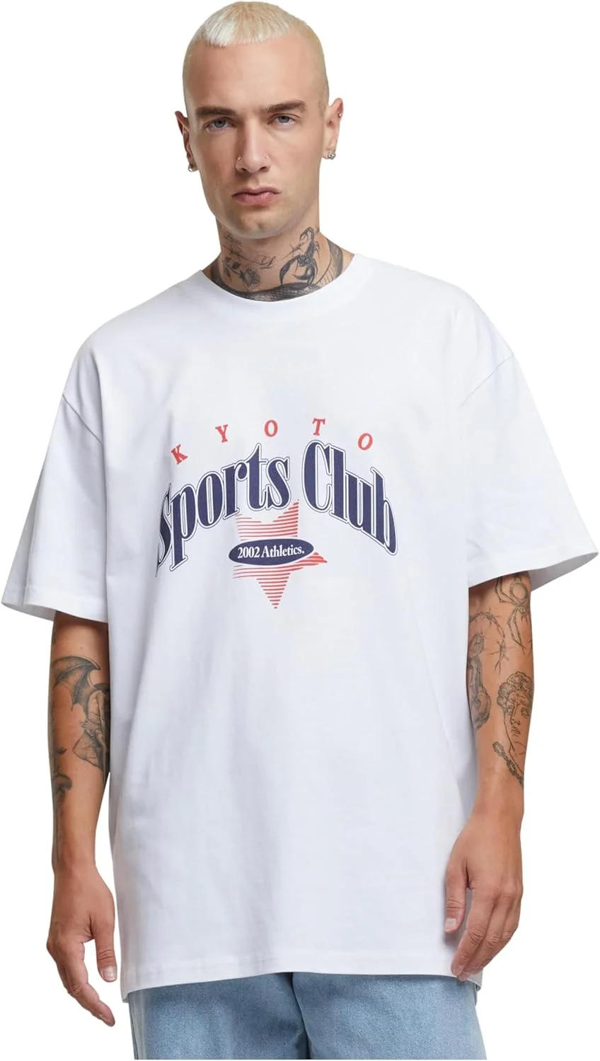 تی شرت اورسایز مردانه Mister Tee مدل Mt3529-kyoto Sports Club (تک عددی)