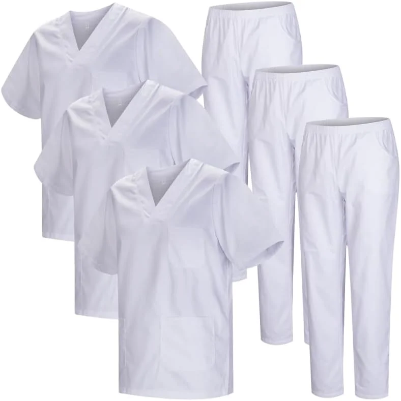 MISEMIYA ست لباس فرم унисекс، بسته 3 عددی - لباس اسکراب унисекс مدل Mz-3-8178 (بسته 3 عددی)
