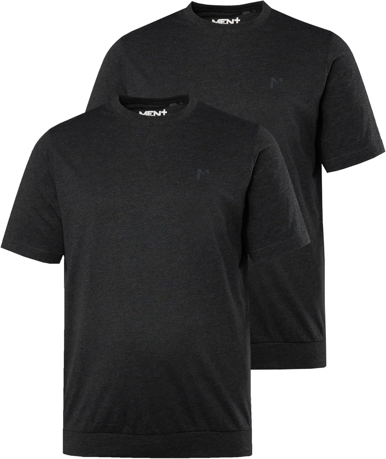 تی شرت مردانه پلاس سایز بزرگ مردانه L-8XL Men+، بسته 2 عددی، مناسب شکم، پایه، آستین کوتاه، تا 10XL 836311
