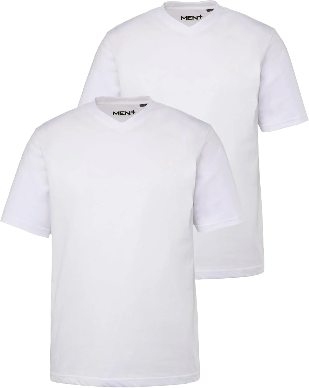 تی شرت مردانه سایز بزرگ، سایزهای L-8XL، لباس مردانه، تی شرت Men+، پایه، بسته 2 عددی، آستین کوتاه، یقه هفت، تا 8XL 836299