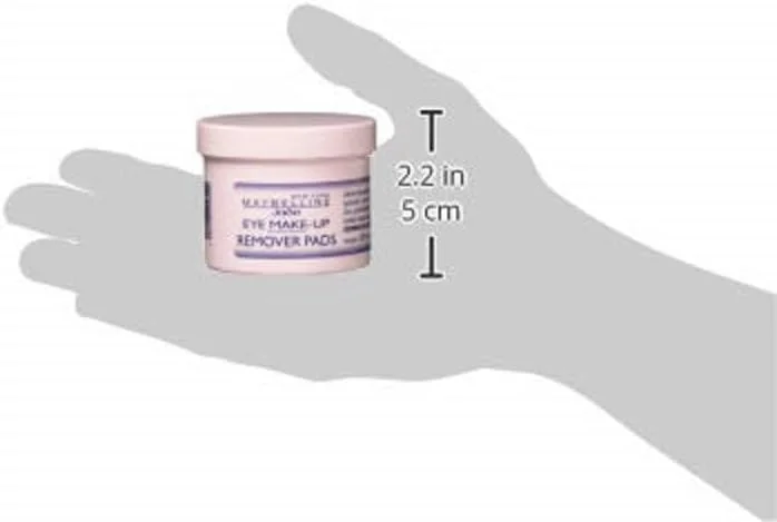 پدهای پاک کننده آرایش چشم میبلین جید، مناسب برای آرایش ضد آب، بسته 50 عددی
