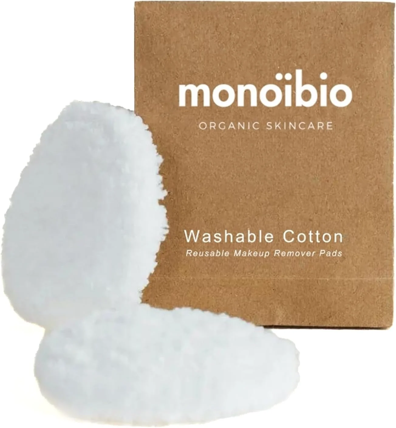 پدهای پاک کننده آرایش پنبه ای ارگانیک قابل استفاده مجدد - پدهای پنبه ای گرد دست ساز و قابل شستشو برای پاکسازی صورت، هدیه برای او، بسته 2 عددی 7 سانتی متر (S)