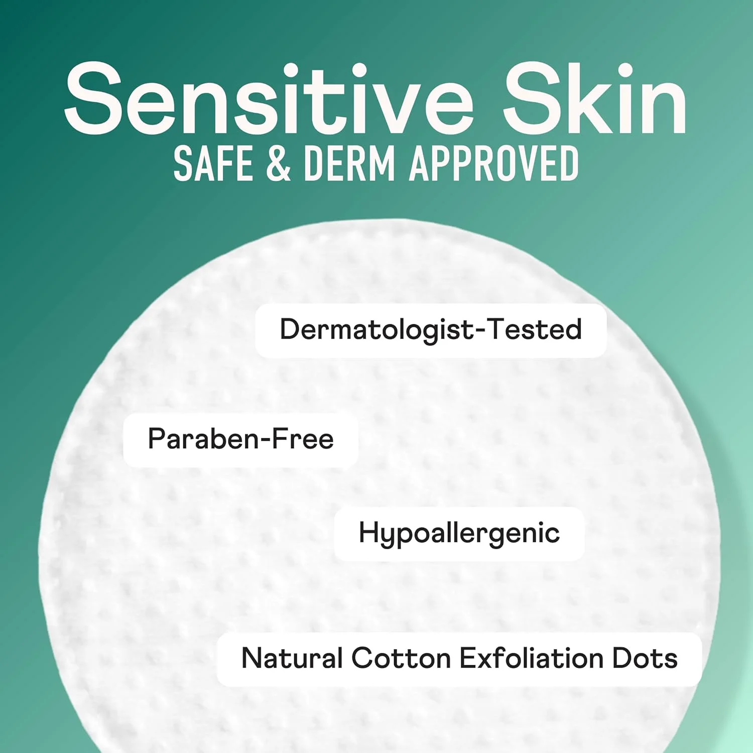 پدهای پنبه ای لایه بردار صورت سویسپرس پریمیوم، دارای 2 سطح با بافت برجسته متمایز، 80 عدد در بسته بندی قابل بستن مجدد