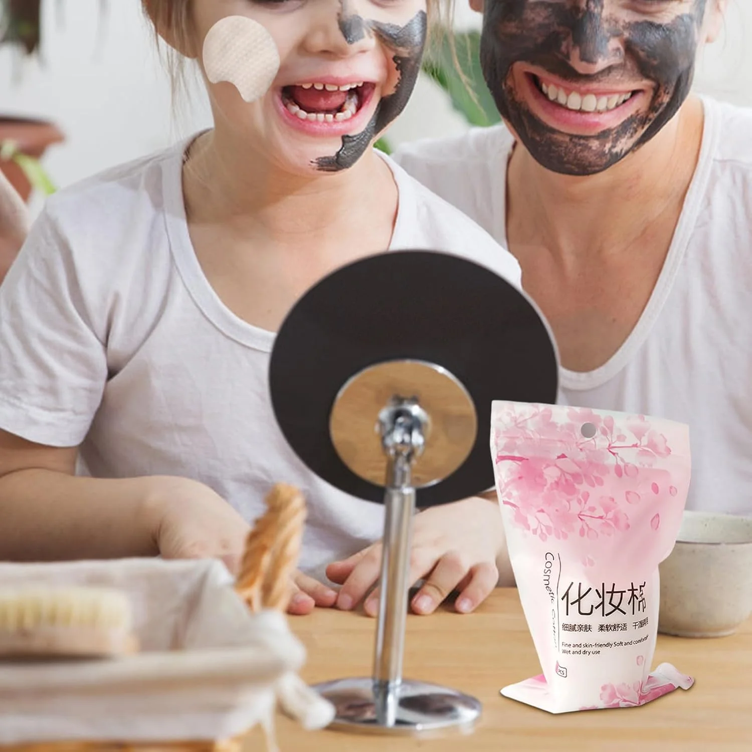 پدهای پاک کننده آرایش صورت - پنبه گرد | پدهای نرم و طبیعی صورت، قابل شستشو و سازگار با پوست برای چشم، مناسب استفاده روزانه در خانه، برای بانوان و دختران