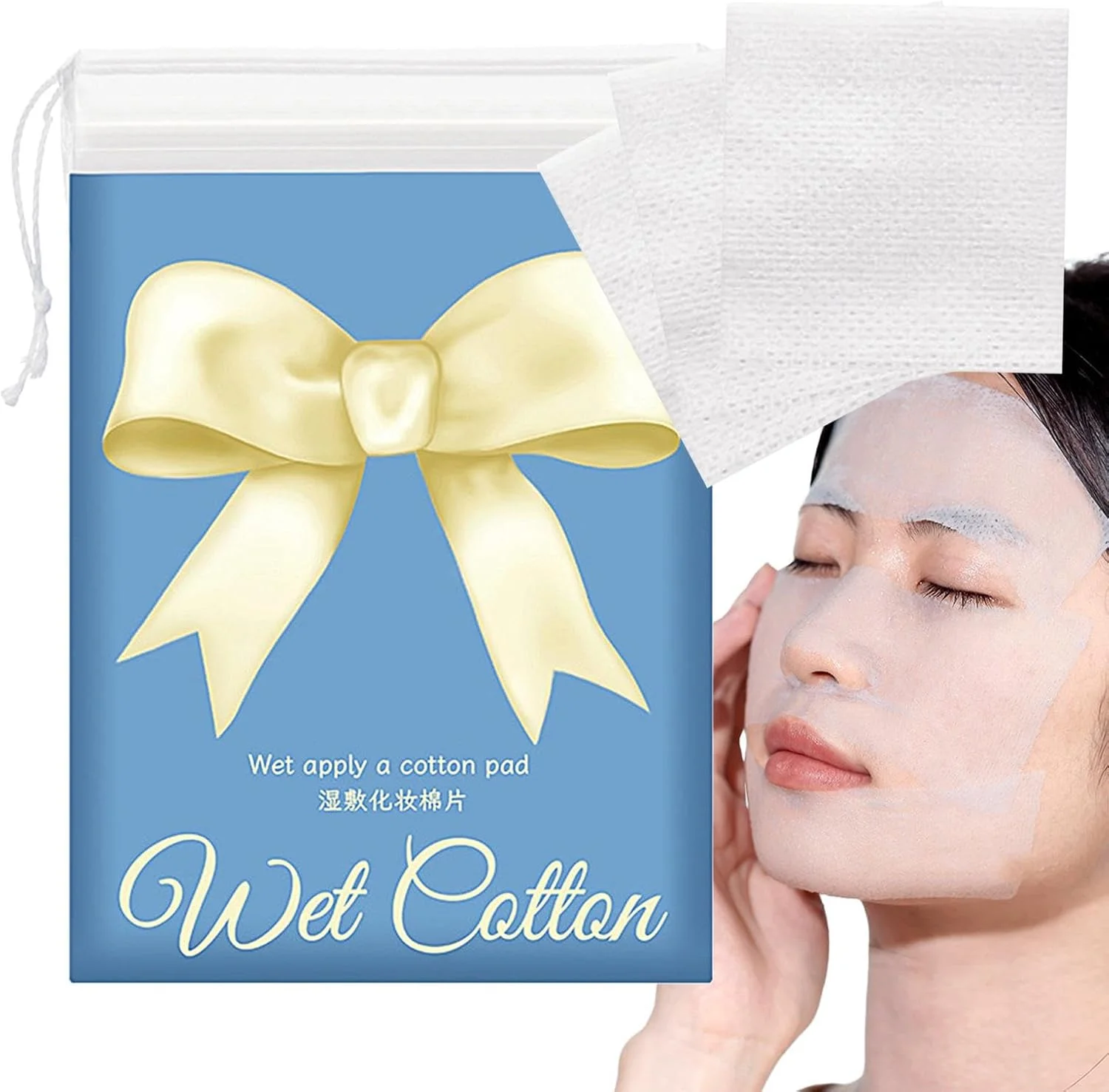 پدهای پنبه ای برای پاک کردن آرایش | پدهای پاک کننده آرایش، پدهای پنبه ای صورت برای پاکسازی، مرطوب کننده، بدون پرز، پدهای تنفسی برای چشم، صورت، ناخن