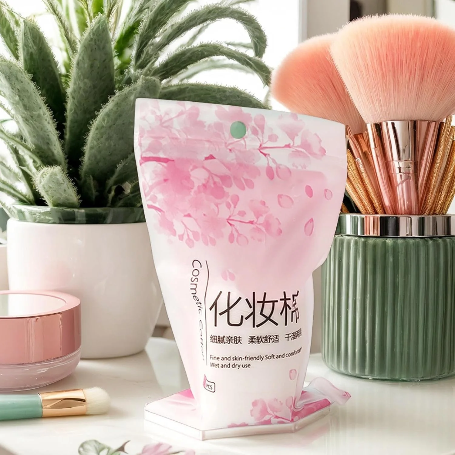 پدهای پنبه ای صورت - پدهای پاک کننده آرایش صورت | دستمال مرطوب های نرم و طبیعی صورت، قابل شستشو و سازگار با پوست برای چشم، مناسب استفاده روزانه خانم ها و دختران در منزل