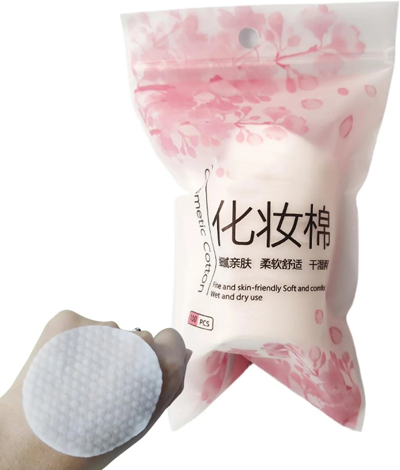 پدهای پاک کننده صورت | پدهای پاک کننده آرایش صورت - ابزار صورت پدهای گرد نرم طبیعی برای شستشوی چشم و تمیز کردن پوست مسافرت در منزل برای دختران و زنان