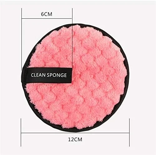 پدهای پاک کننده آرایش میکروفایبر نرم، قابل استفاده مجدد و شستشو - بسته 4 عددی، مناسب برای انواع پوست، پاک کننده آرایش غلیظ، پارچه های پاک کننده صورت بدون مواد شیمیایی