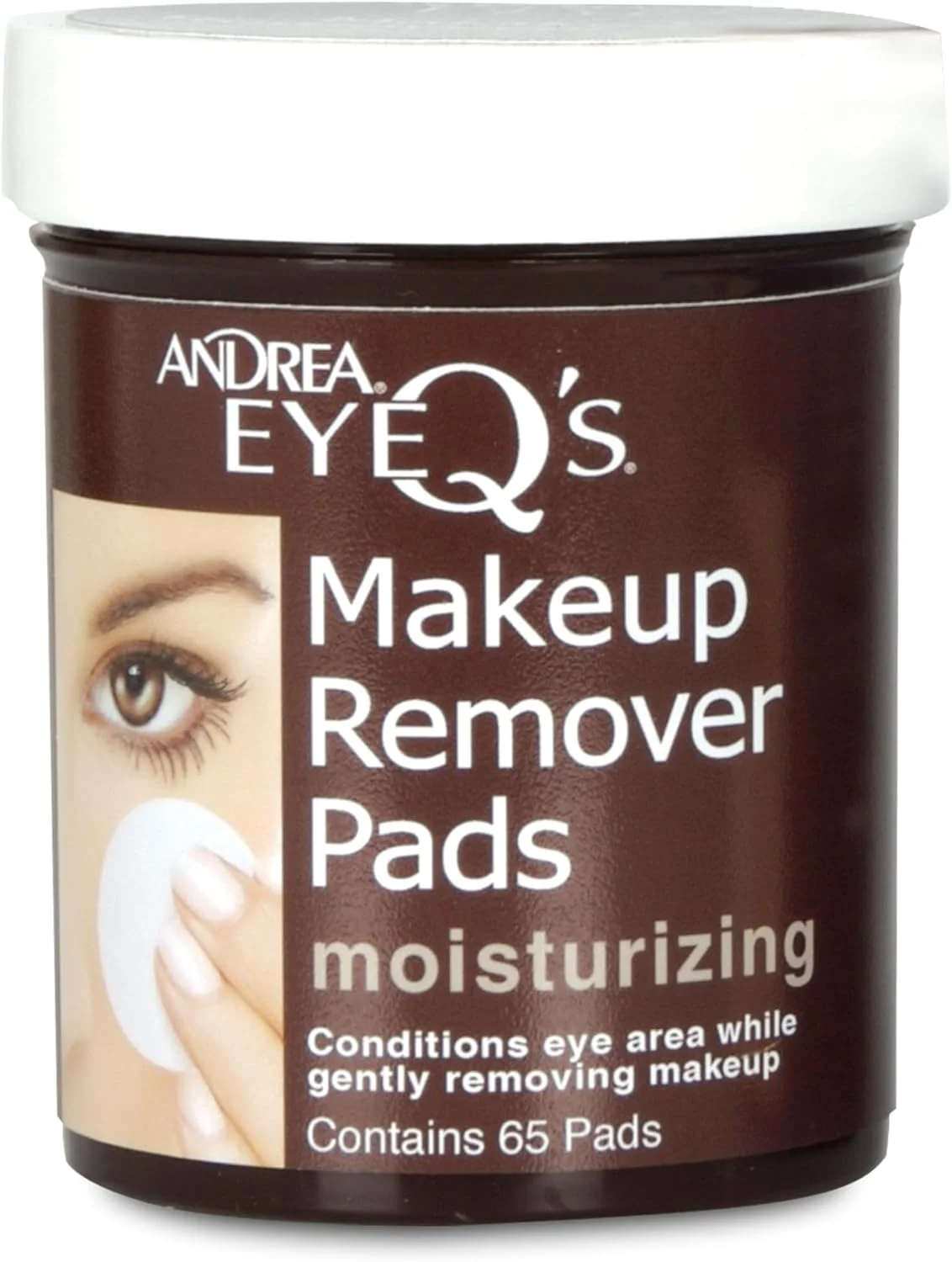 پدهای پاک کننده آرایش چشم آندریا Eye Q's، مرطوب کننده، 65 عدد