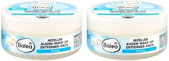 پدهای پاک کننده آرایش چشم Balea حاوی روغن ضد آب، بسته 2 عددی (2 × 50 عدد)