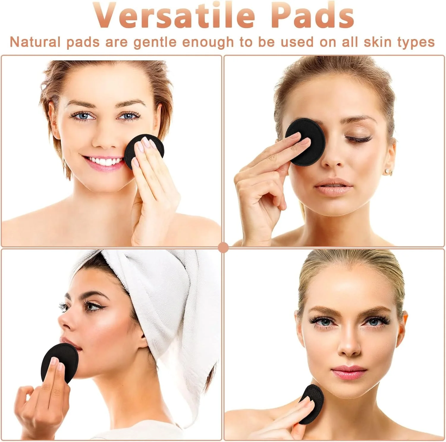 20 عدد پد پاک کننده آرایش بامبو و پنبه قابل استفاده مجدد با کیسه توری لباسشویی و نگهدارنده بامبو، قابل شستشو، پدهای نرم پاک کننده صورت برای انواع پوست، بدون ایجاد زباله برای پاک کردن آرایش و استفاده از تونر
