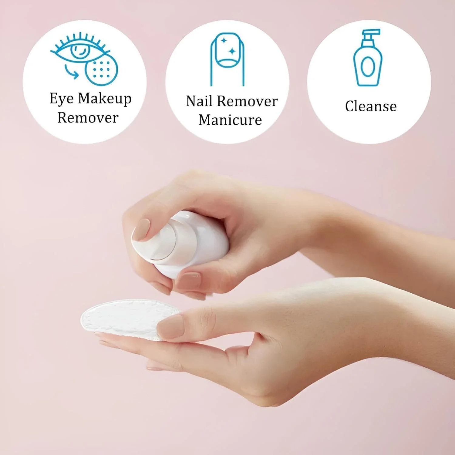 پدهای پنبه ای ارگانیک NALACAL - پدهای پاک کننده آرایش ضد حساسیت و بدون پرز برای پاکسازی صورت، پاک کردن لاک ناخن و پاک کردن آرایش - 450 عدد