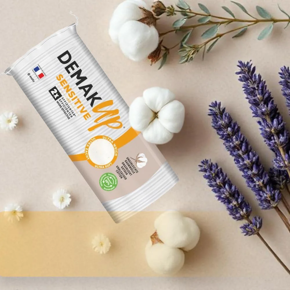 پدهای پنبه ای لطیف - پدهای فوق العاده نرم پاک کننده آرایش برای پوست های حساس - بسته 3 عددی (در مجموع 180 پد)