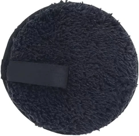 حوله پاک کننده آرایش صورت میکروفایبر قابل شستشو (مشکی، قهوه ای، سفید، 3 عدد)