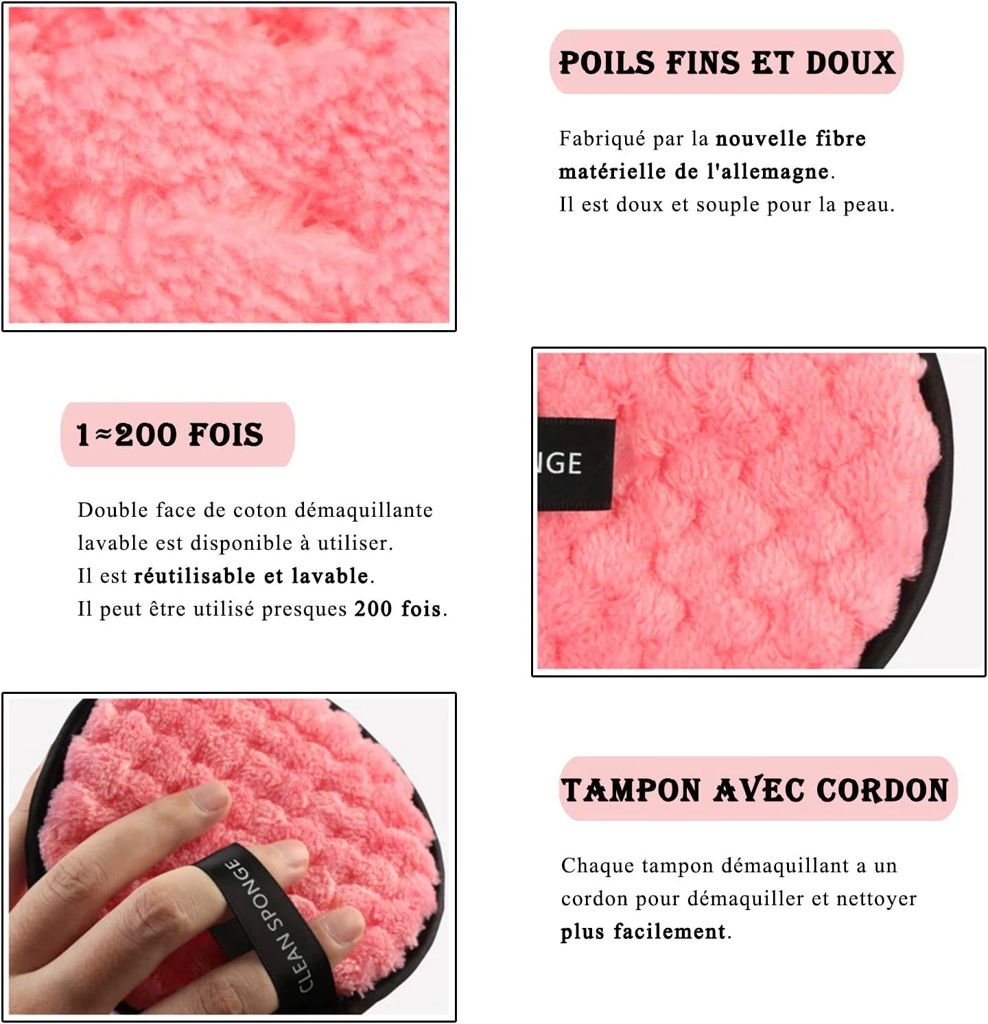 پدهای پاک کننده آرایش 3 رنگ، پدهای گرد قابل استفاده مجدد، پف های نرم پاک کننده صورت، حوله های دو طرفه قابل شستشو، پارچه پاک کننده آرایش میکروفیبر چند منظوره، سفید، صورتی، قهوه ای پدهای پاک کننده آرایش 3 رنگ، پدهای گرد قابل استفاده مجدد، پف های نرم پاک کننده صورت، حوله های دو طرفه قابل شستشو، پارچه پاک کننده آرایش میکروفیبر چند منظوره، سفید، صورتی، قهوه ای