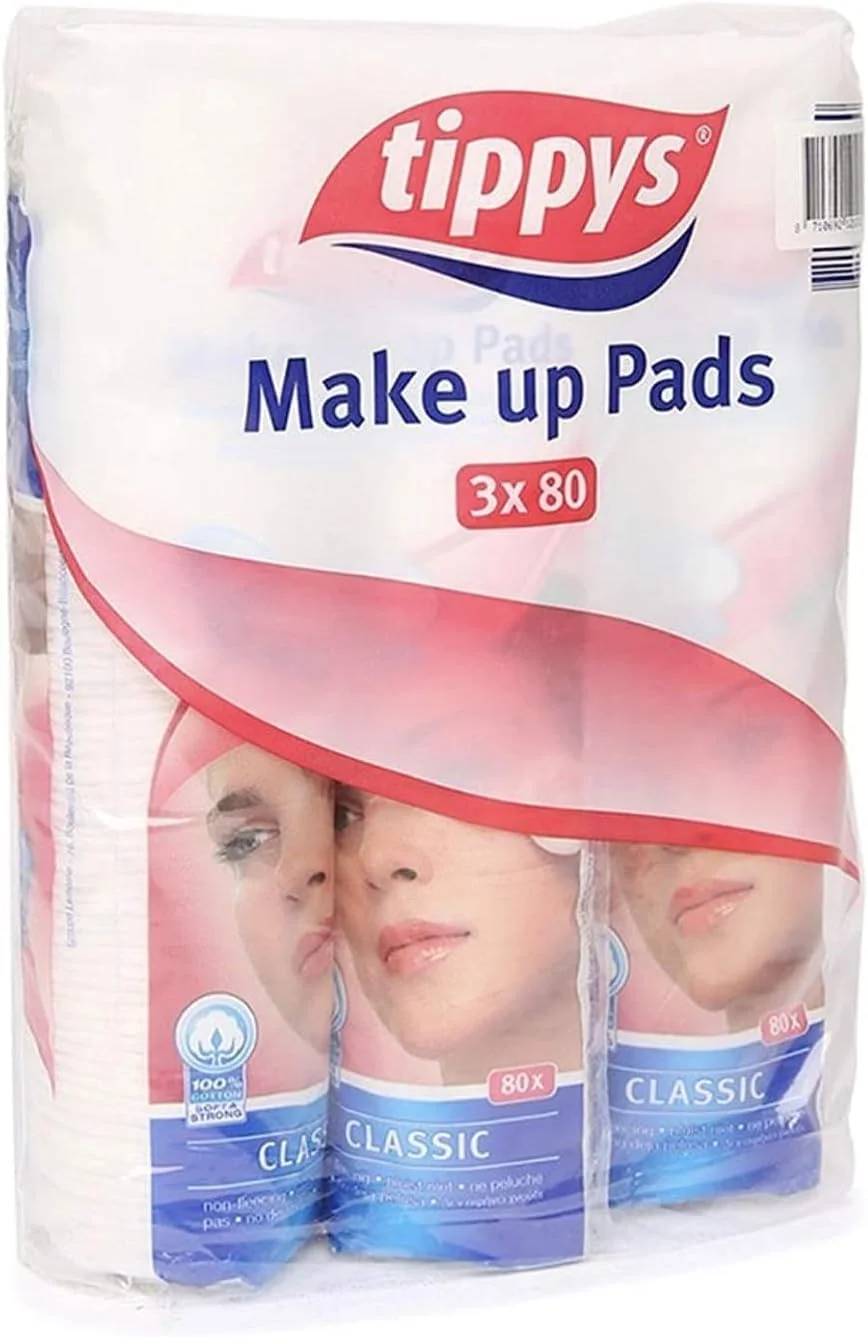 پدهای آرایشی پنبه ای دو طرفه حسنات اسنشیالز - بسته 3 عددی