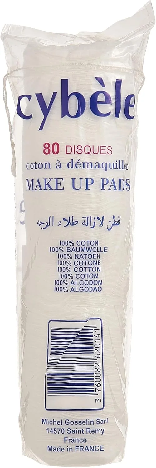 پدهای پنبه ای گرد سایبل، 80 عدد، سفید