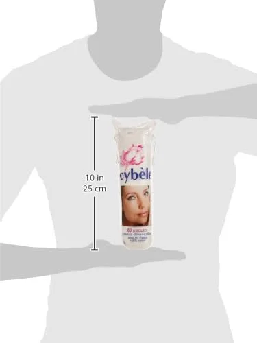 پدهای پنبه ای گرد سایبل، 80 عدد، سفید