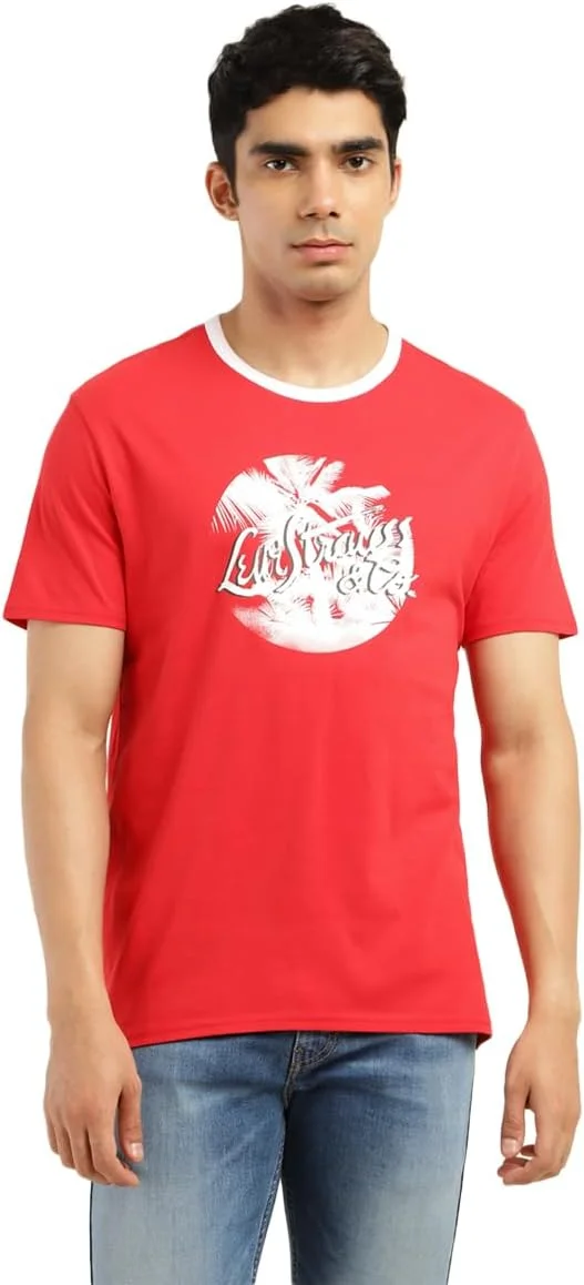 تی شرت مردانه با فیت معمولی Levi's (16961-0299_قرمز)