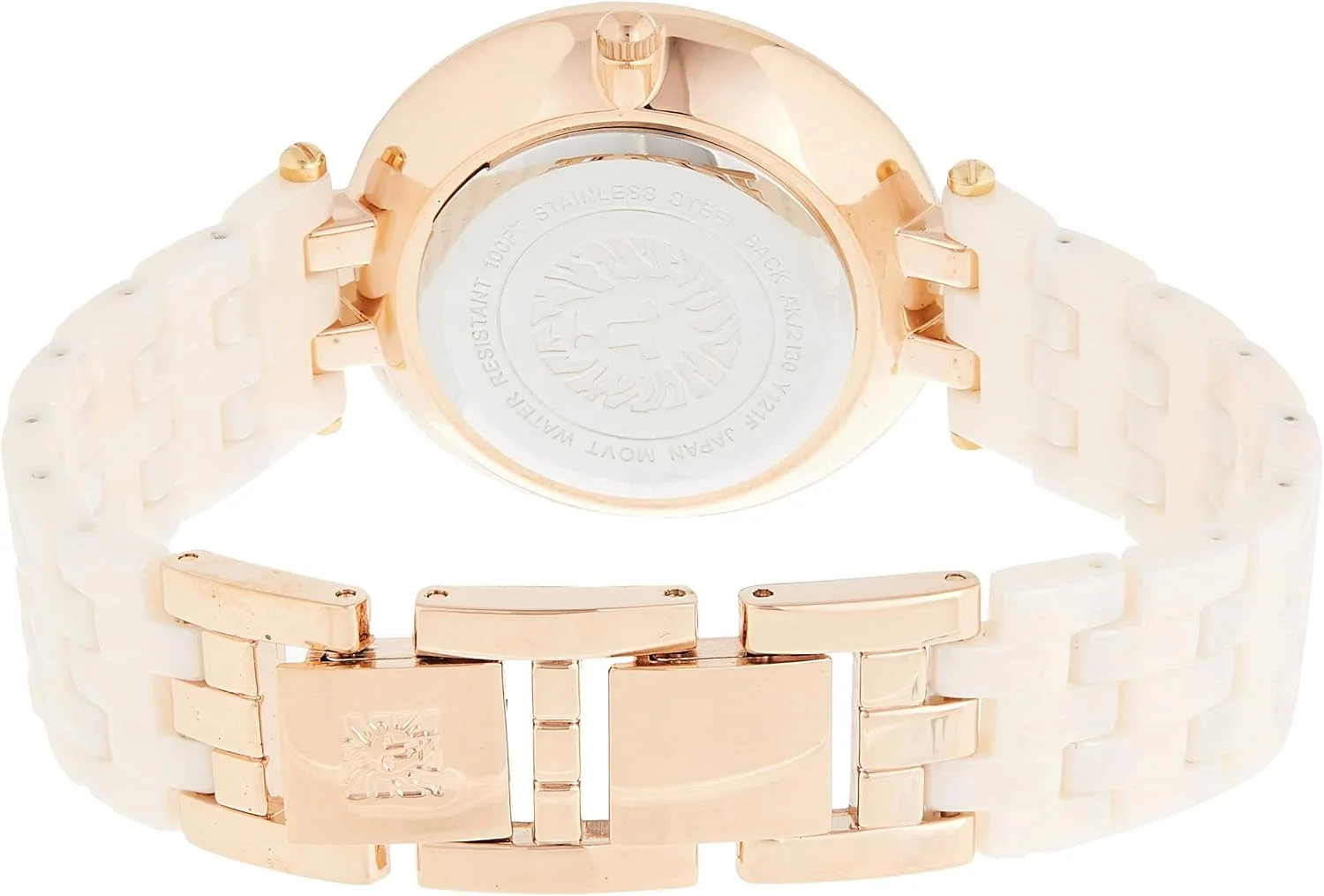 ساعت مچی زنانه آنه کلاین با صفحه نمایش سفید و بند سرامیکی - aK2130RGLP