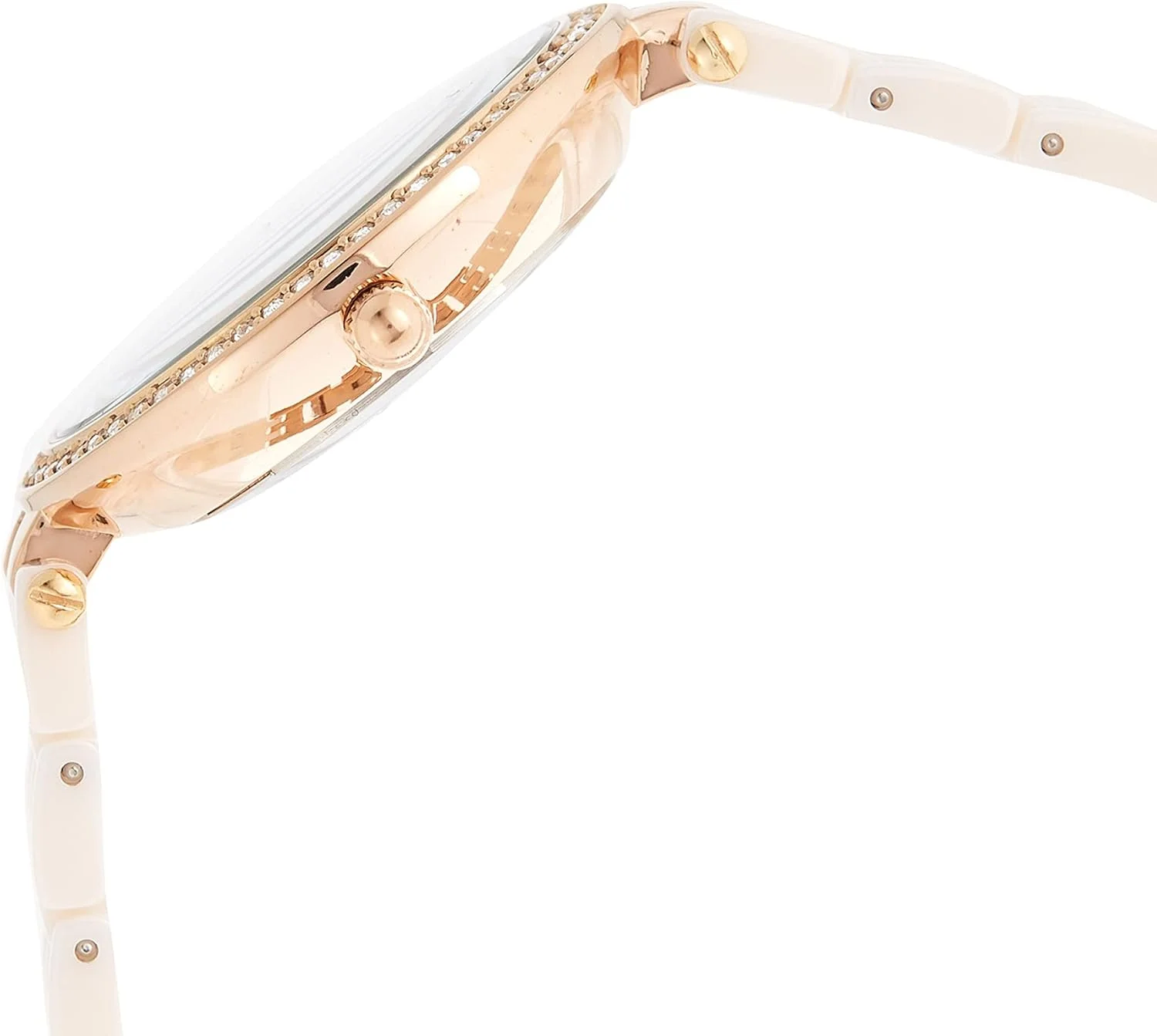 ساعت مچی زنانه آنه کلاین با صفحه نمایش سفید و بند سرامیکی - aK2130RGLP