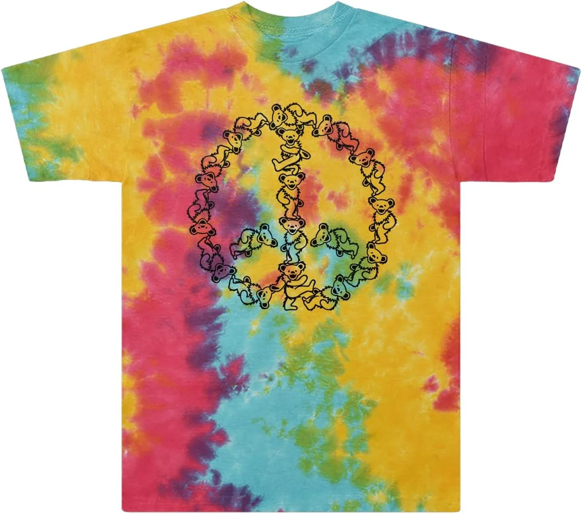 تی‌شرت طرح Peace Bear گروه Grateful Dead، آستین کوتاه