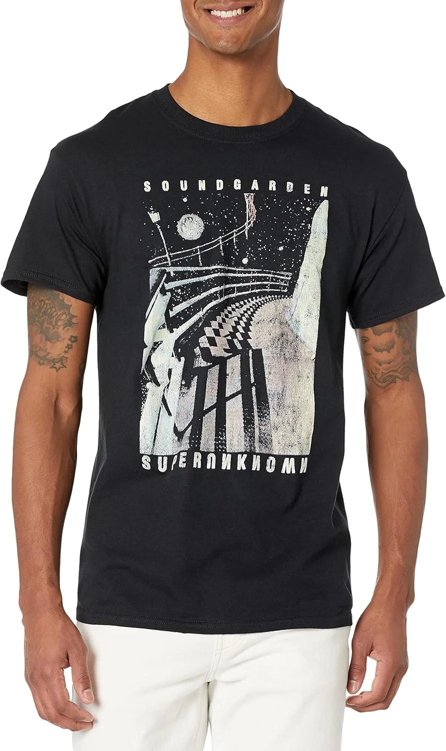 تی شرت مردانه FEA Soundgarden Superunknown با قابلیت درخشش در تاریکی