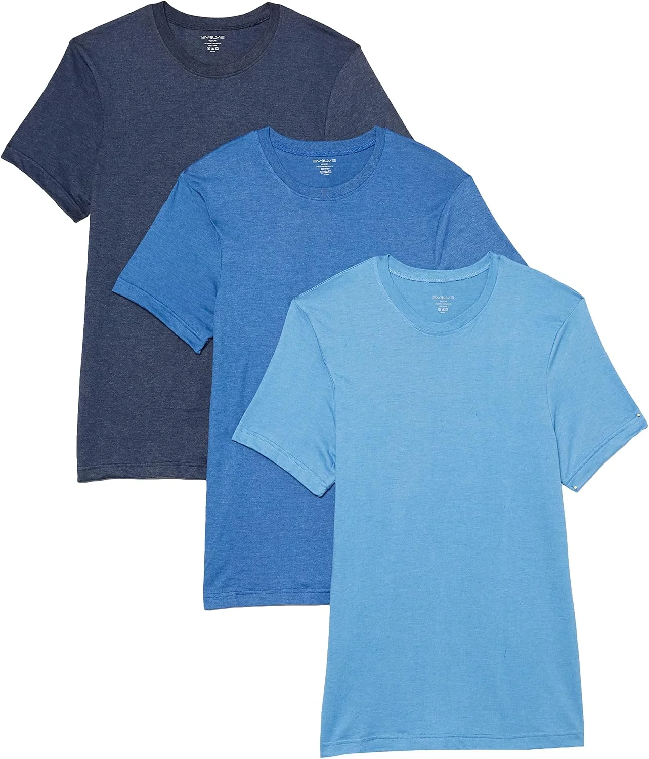 تی‌شرت یقه گرد مردانه Evolve مدل Performance Cotton، بسته 3 عددی