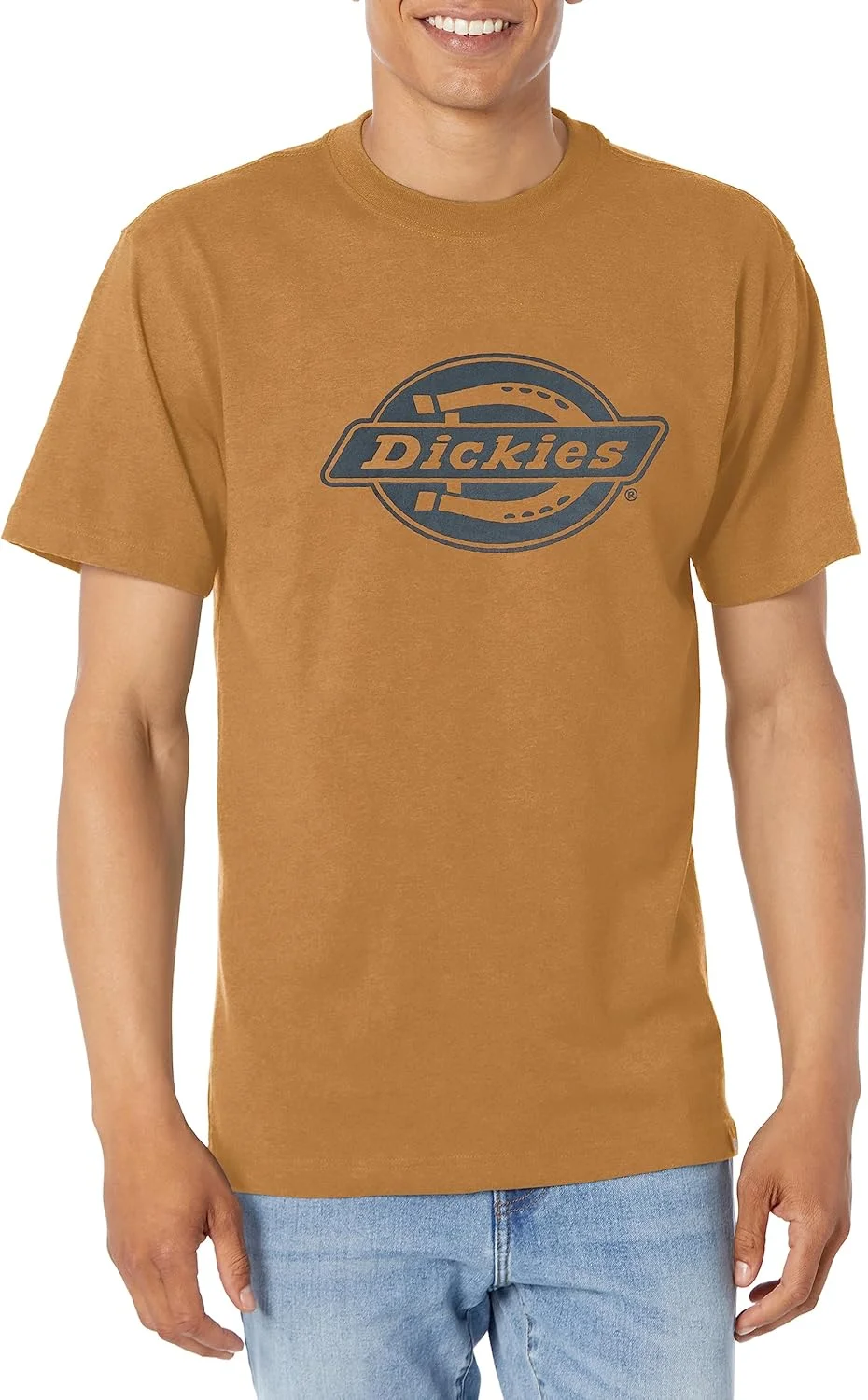 تی شرت آستین کوتاه مردانه سنگین وزن با لوگوی Dickies