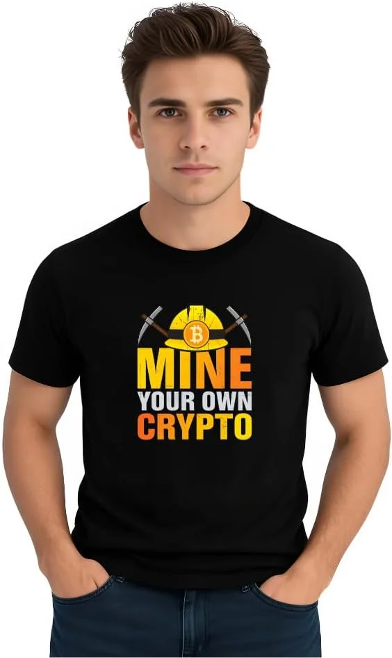 تی‌شرت بیت‌کوین کریپتو، بیت‌کوین به ماه، تی‌شرت HODL BTC، هدیه خنده‌دار کریپتو